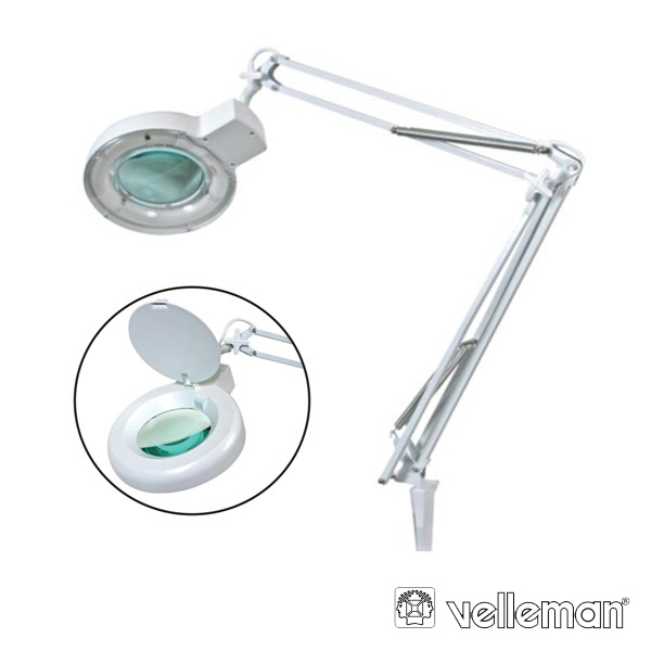 CANDEEIRO COM LUPA 1.75x 22w 8 dioptrias Branco